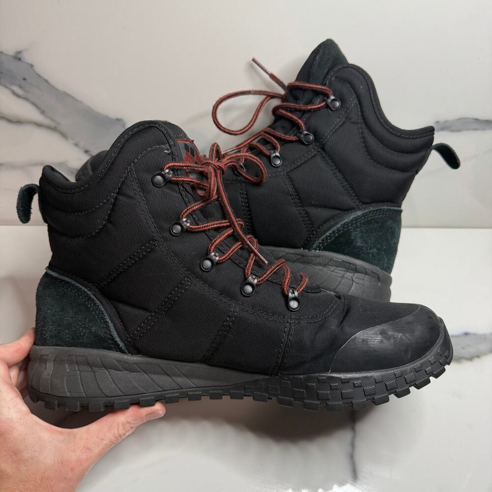 Columbia Mens Black Omni-Heat Fairbanks Boots Sz 10.5 Hiking Outdoors Waterproof - Picture 6 of 8